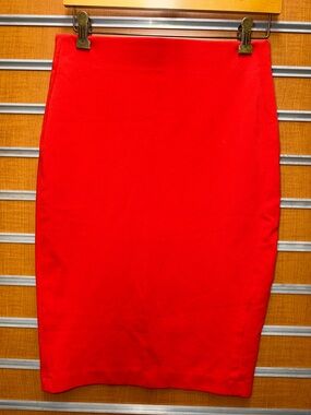 Dalia Collection Red Pencil Skirt
